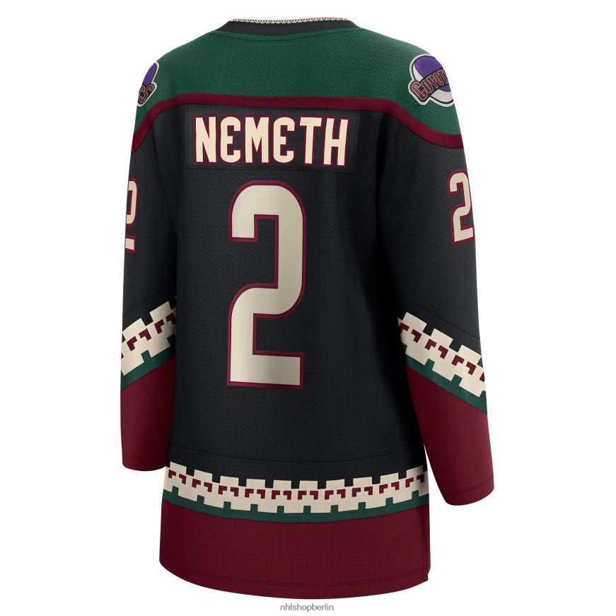 Frauen NHL Arizona Coyotes Patrik Nemeth Fanatics-gebrandetes schwarzes Home-Breakaway-Spielertrikot Kleidung BF680T2113