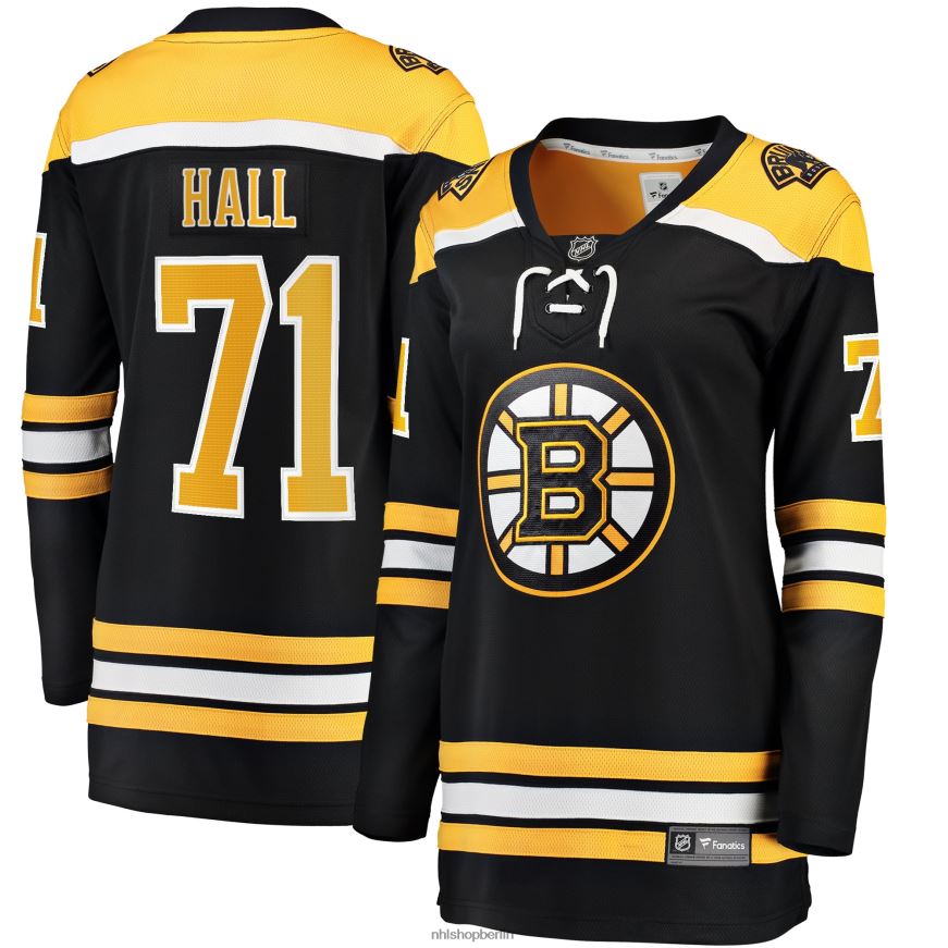 Frauen NHL Boston Bruins Taylor Hall Fanatics Branded Black 2017/18 Heim-Breakaway-Replica-Trikot Kleidung BF680T573
