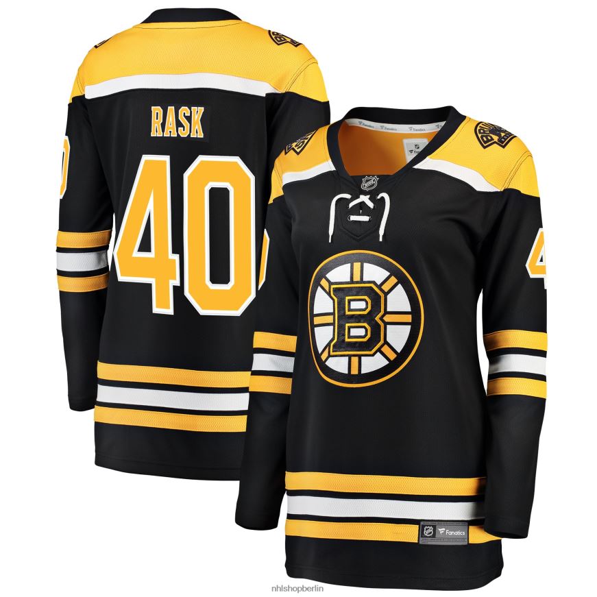 Frauen NHL Boston Bruins Tuukka Rask Fanatics-gebrandetes schwarzes Heim-Ausreißer-Spielertrikot Kleidung BF680T951