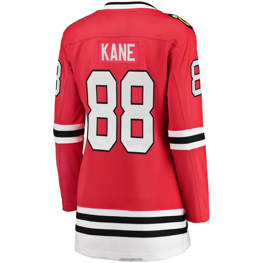 Frauen NHL Chicago Blackhawks Patrick Kane Fanatics-gebrandetes rotes Heim-Ausreißer-Spielertrikot Kleidung BF680T1153