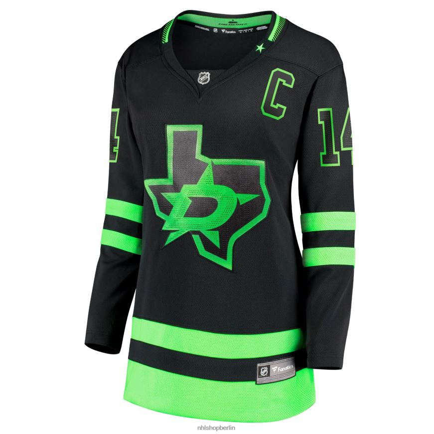 Frauen NHL Dallas Stars Jamie Benn Fanatics gebrandetes schwarzes 2020/21 alternatives Premier Breakaway-Spielertrikot Kleidung BF680T148
