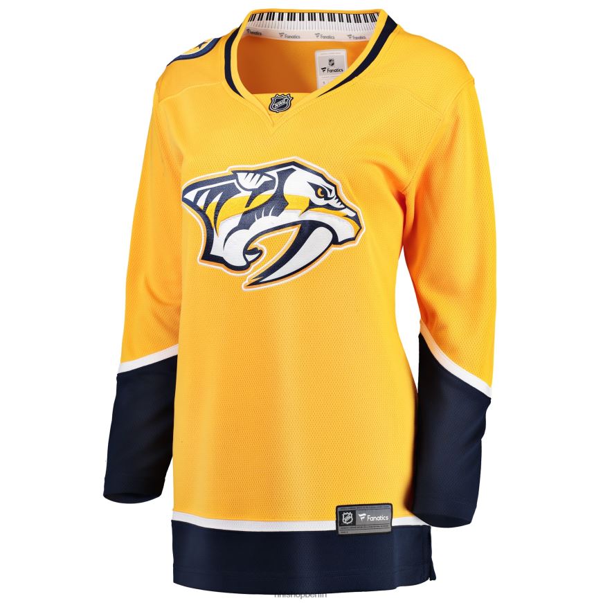 Frauen NHL Gelbes Breakaway-Heimtrikot der Nashville Predators mit Fanatics-Logo Kleidung BF680T963