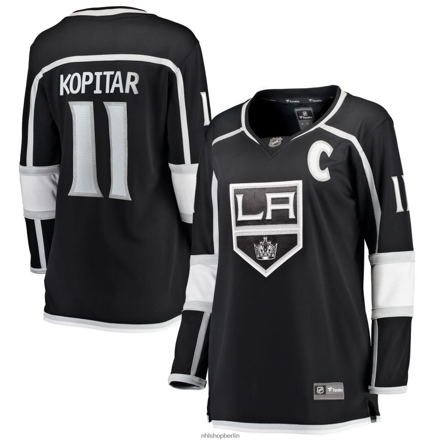 Frauen NHL Los Angeles Kings Anze Kopitar Fanatics-gebrandetes schwarzes Heimtrikot für Breakaway-Spieler Kleidung BF680T210