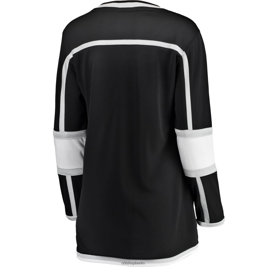 Frauen NHL Los Angeles Kings Fanatics-gebrandetes schwarzes Breakaway-Heimtrikot 2020/21 Kleidung BF680T475
