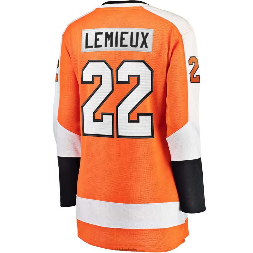 Frauen NHL Orangefarbenes Breakaway-Heimtrikot der Philadelphia Flyers mit Fanatics-Logo von Brendan Lemieux Kleidung BF680T2035