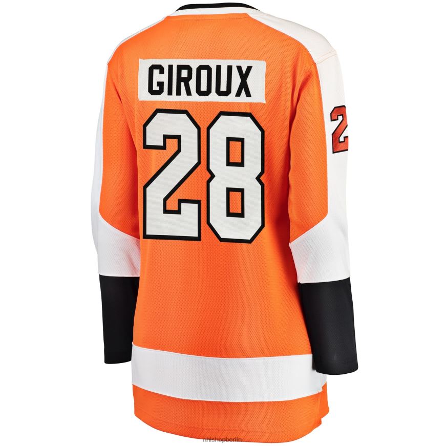 Frauen NHL Philadelphia Flyers Claude Giroux Fanatics-gebrandetes orangefarbenes Home-Breakaway-Spielertrikot Kleidung BF680T1295