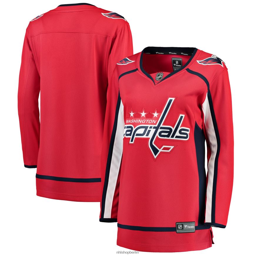 Frauen NHL Rotes Breakaway-Heimtrikot mit Fanatiker-Logo der Washington Capitals Kleidung BF680T883