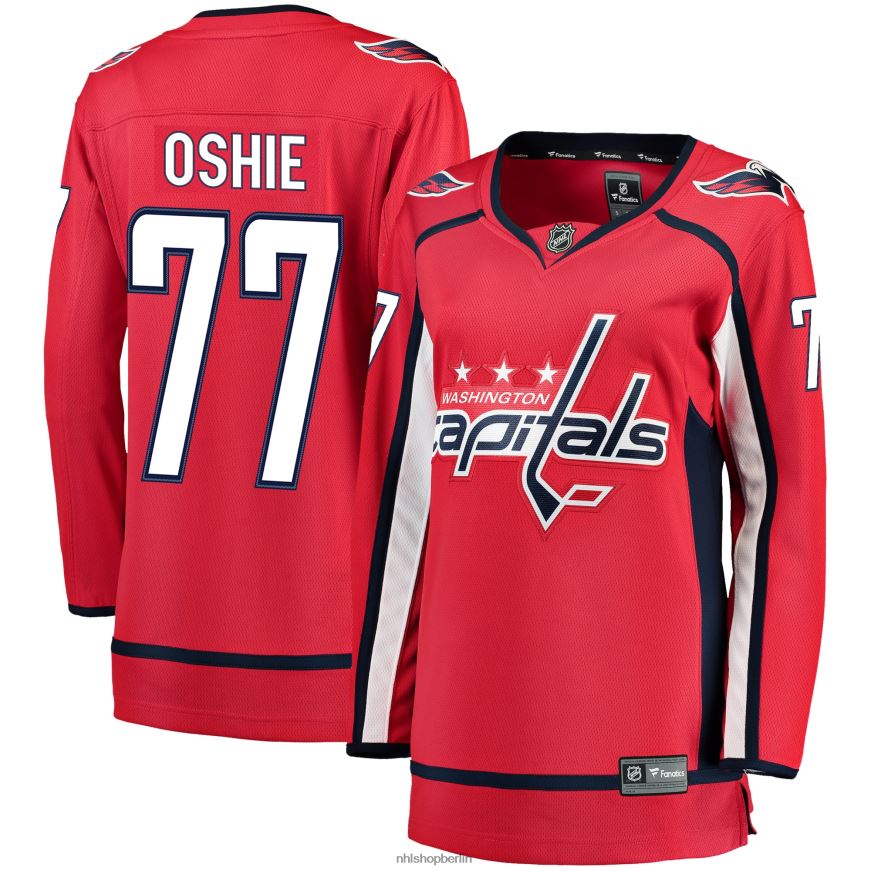 Frauen NHL Rotes Breakaway-Spielertrikot 2019/20 der Washington Capitals TJ Oshie Fanatics Kleidung BF680T1965