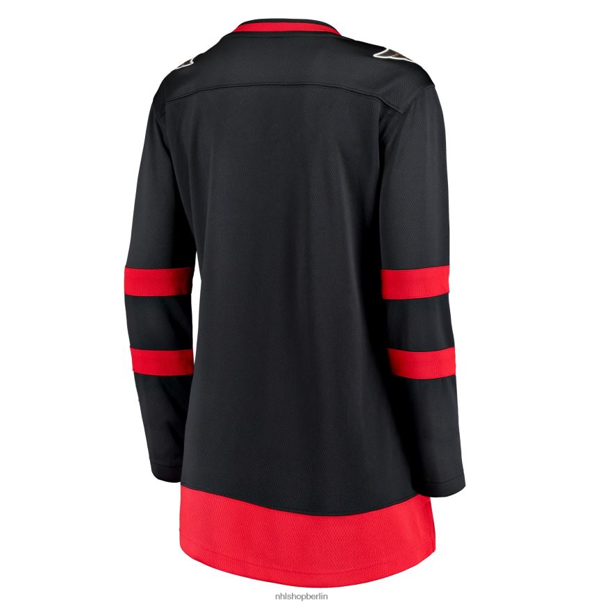 Frauen NHL Schwarzes Breakaway-Heimtrikot 2020/21 mit Fanatics-Logo der Ottawa Senators Kleidung BF680T1483