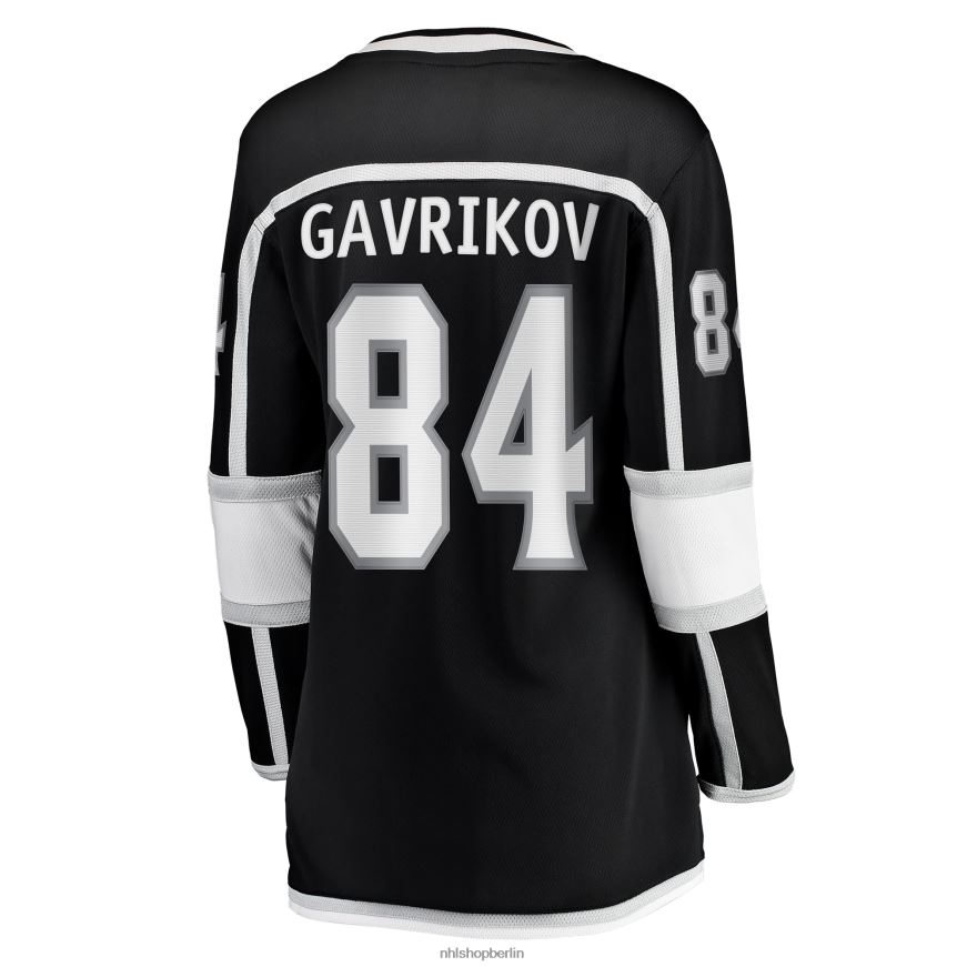 Frauen NHL Schwarzes Breakaway-Heimtrikot der Los Angeles Kings mit Fanatiker-Logo von Vladislav Gavrikov Kleidung BF680T1662