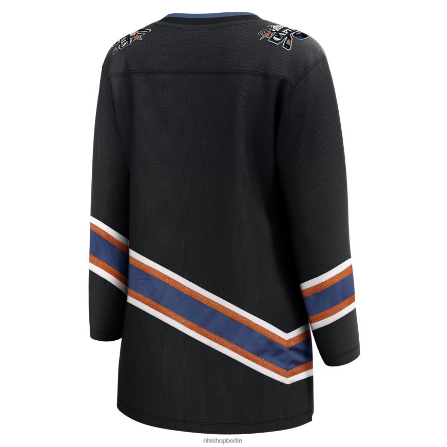 Frauen NHL Schwarzes Special Edition 20 Breakaway Blanko-Trikot der Washington Capitals mit Fanatics-Logo Kleidung BF680T803