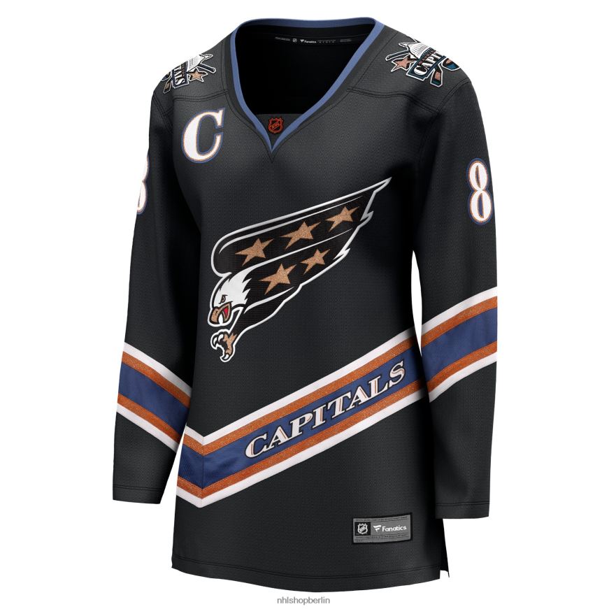 Frauen NHL Washington Capitals Alexander Ovechkin Fanatics Branded Black Special Edition 20 Breakaway-Spielertrikot Kleidung BF680T354