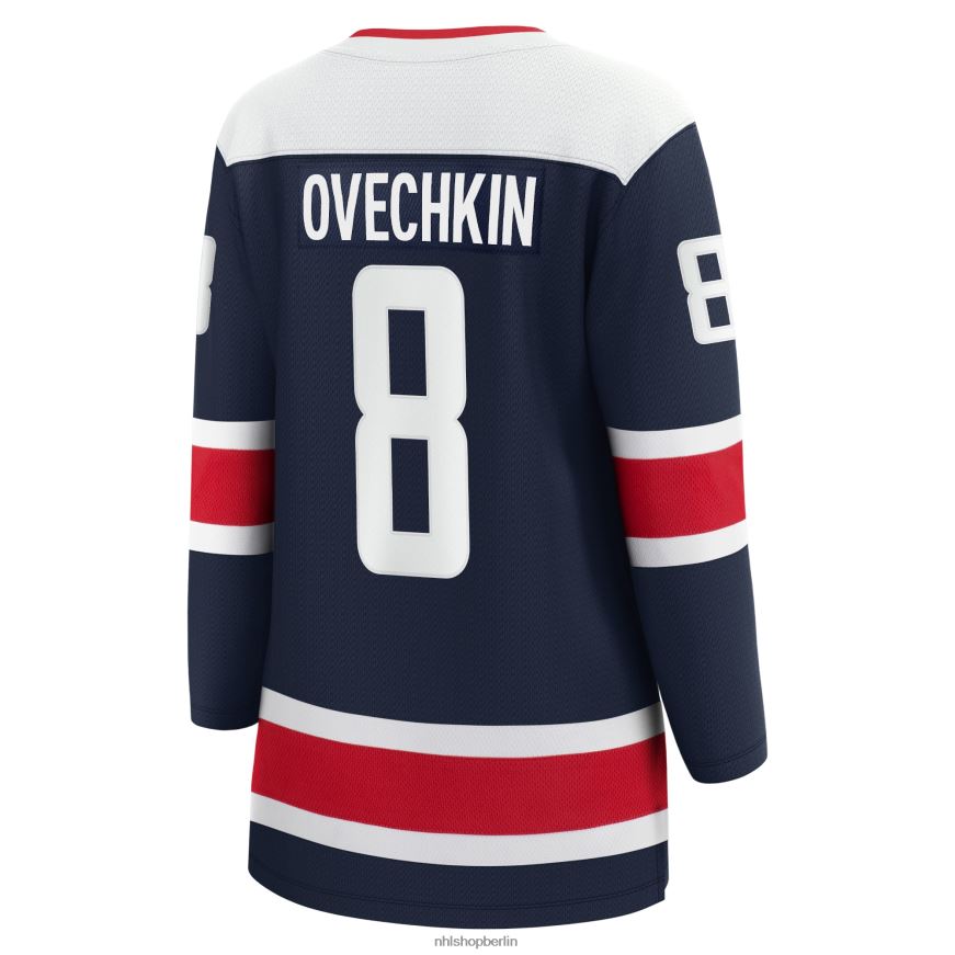 Frauen NHL Washington Capitals Alexander Ovechkin Fanatics Branded Navy 2020/21 alternatives Premier Breakaway-Spielertrikot Kleidung BF680T513