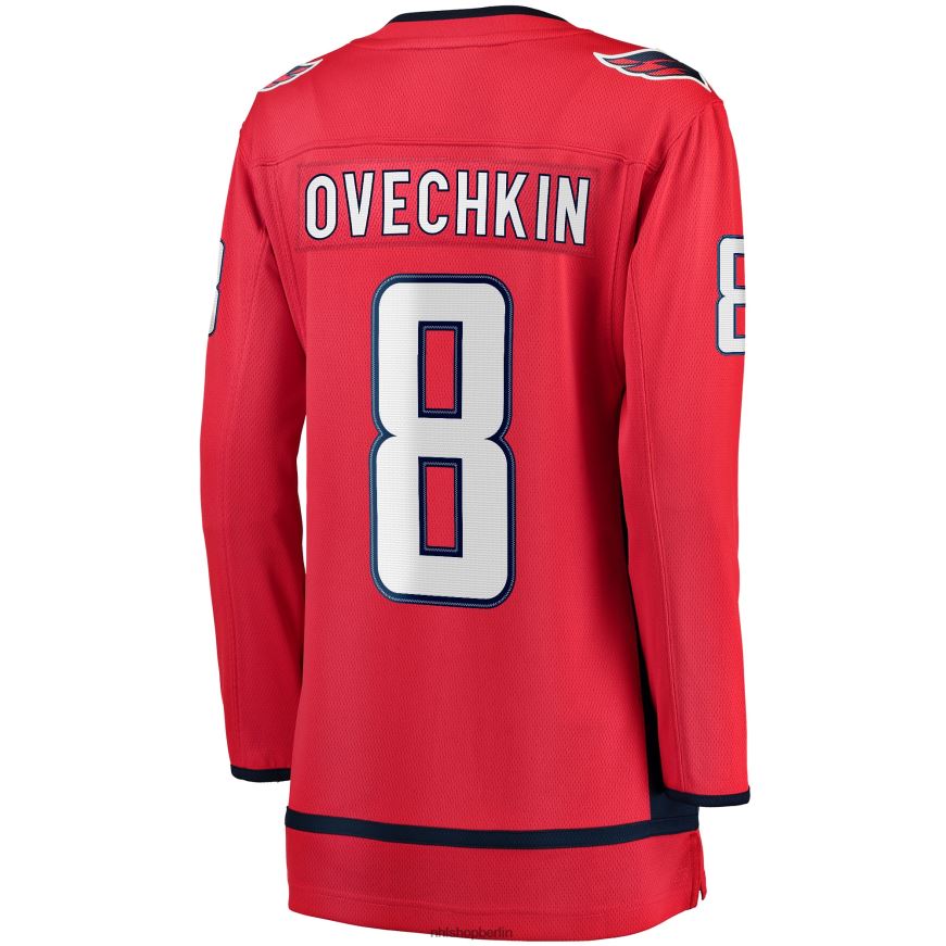 Frauen NHL Washington Capitals Alexander Ovechkin Fanatics-gebrandetes rotes Heim-Ausreißer-Spielertrikot Kleidung BF680T167
