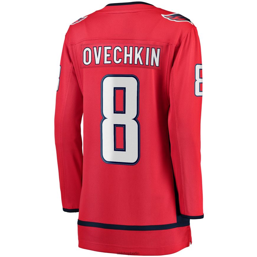 Frauen NHL Washington Capitals Alexander Ovechkin-Fanatiker-Heimtrikot mit rotem Captain-Patch Kleidung BF680T936