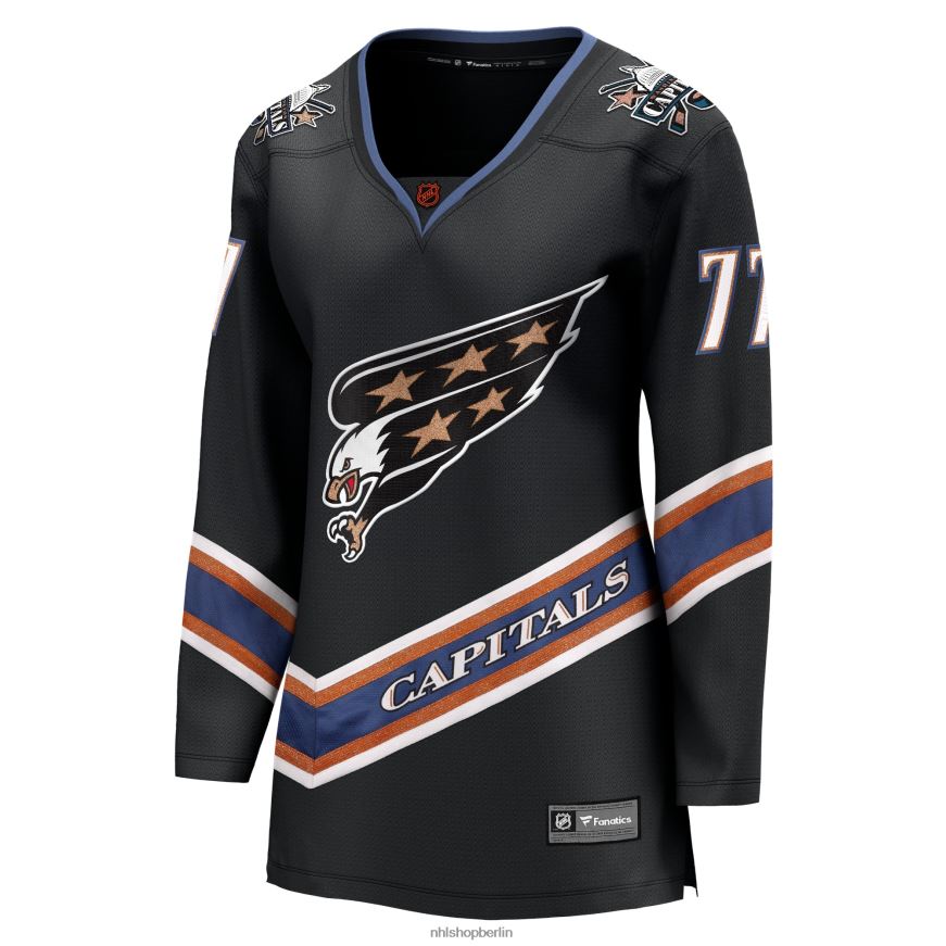 Frauen NHL Washington Capitals TJ Oshie Fanatics gebrandetes schwarzes Special Edition 20 Breakaway-Spielertrikot Kleidung BF680T516