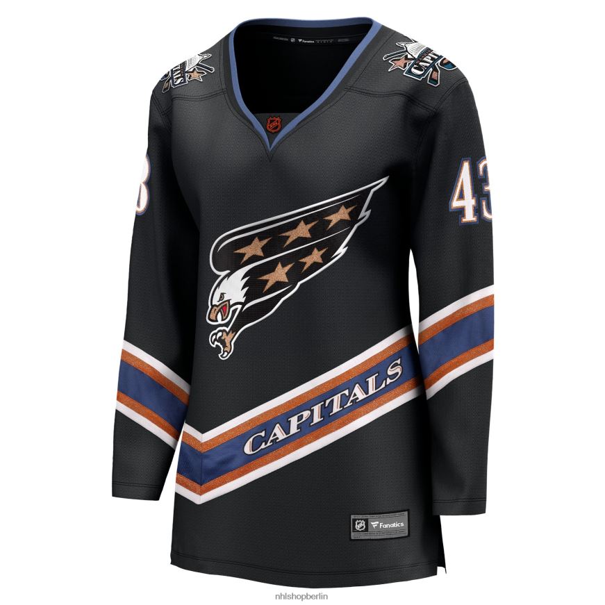 Frauen NHL Washington Capitals Tom Wilson Fanatics Branded Black Special Edition 20 Breakaway-Spielertrikot Kleidung BF680T496