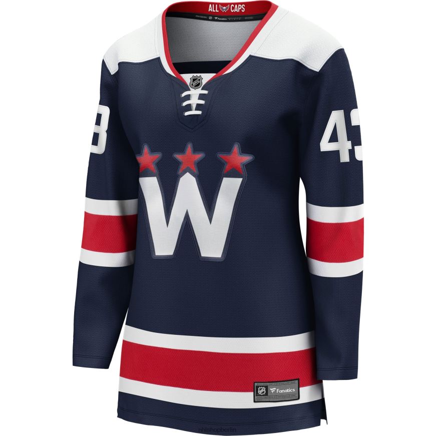 Frauen NHL Washington Capitals Tom Wilson Fanatics Branded Navy Alternative 2020/21 Premier Breakaway Player Jersey Kleidung BF680T1031