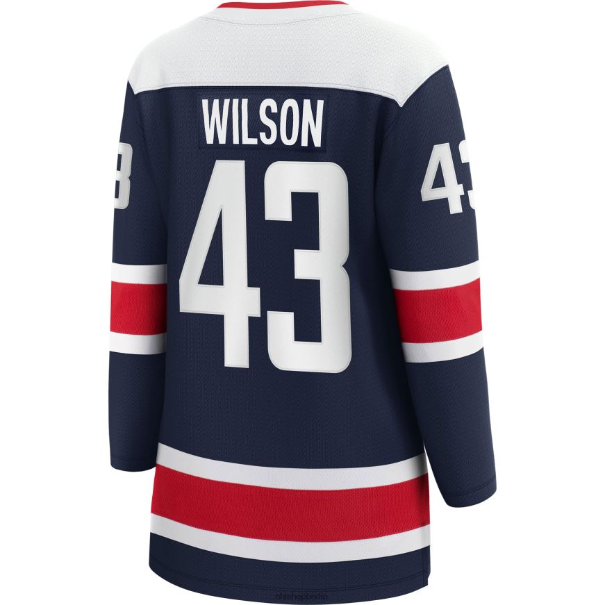 Frauen NHL Washington Capitals Tom Wilson Fanatics Branded Navy Alternative 2020/21 Premier Breakaway Player Jersey Kleidung BF680T1031