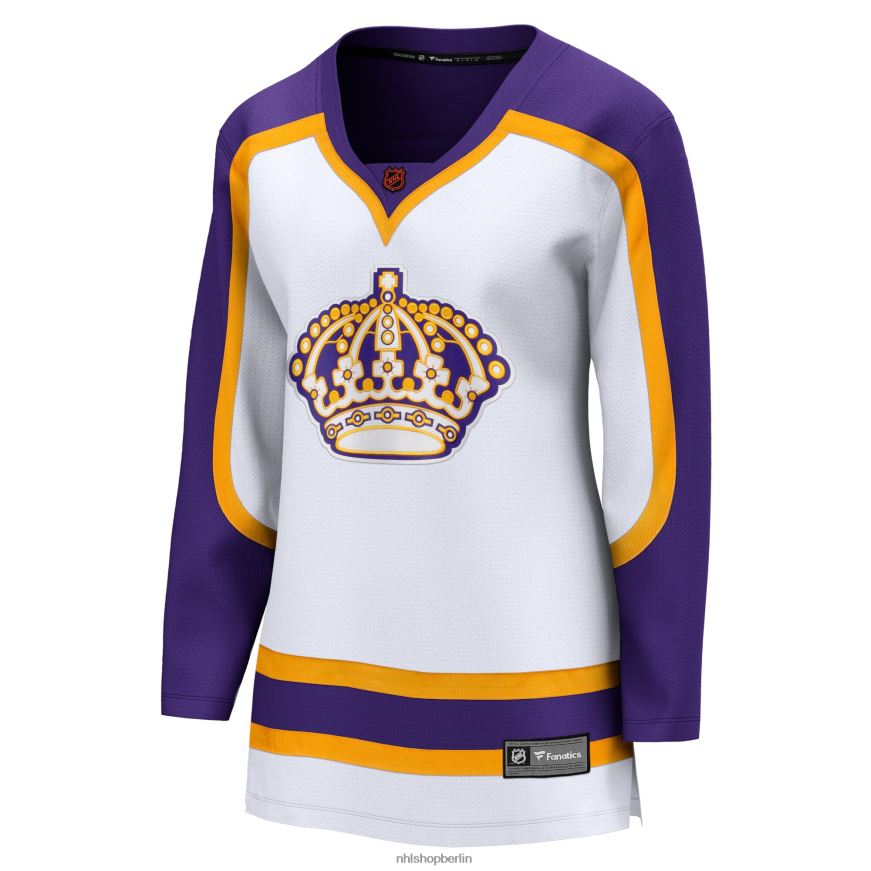 Frauen NHL Weißes Special Edition 20 Breakaway Blanko-Trikot der Los Angeles Kings mit Fanatics-Logo Kleidung BF680T1150