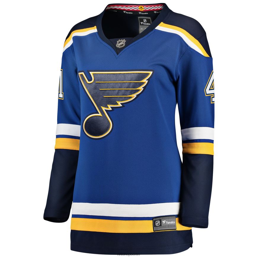 Frauen NHL st Blaues Breakaway-Spielertrikot mit Louis Blues Robert Bortuzzo Fanatics-Logo Kleidung BF680T1945