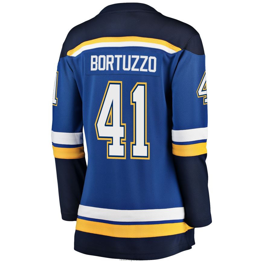Frauen NHL st Blaues Breakaway-Spielertrikot mit Louis Blues Robert Bortuzzo Fanatics-Logo Kleidung BF680T1945