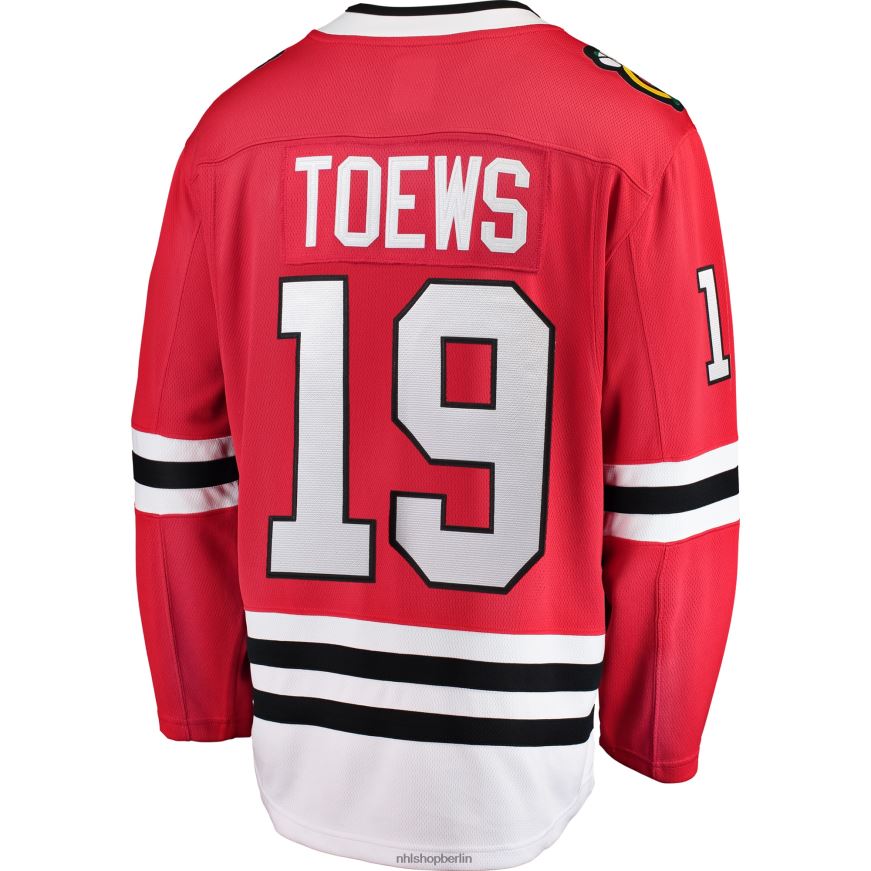 Jugend NHL Chicago Blackhawks Jonathan Toews Fanatics-gebrandetes rotes Heim-Ausreißer-Spielertrikot Kleidung BF680T984