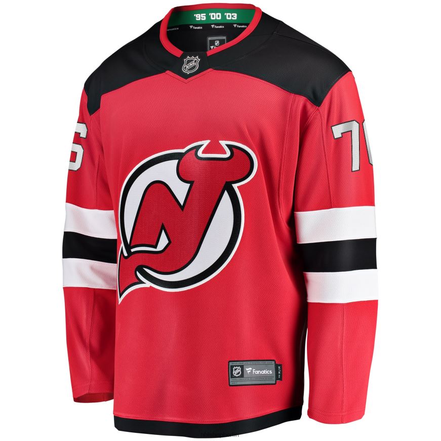 Jugend NHL New Jersey Devils pk Rotes Home-Breakaway-Spielertrikot mit Subban-Fanatiker-Logo Kleidung BF680T2046