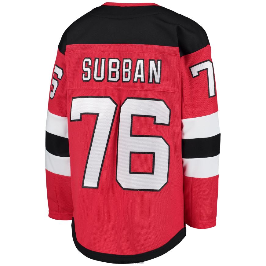 Jugend NHL New Jersey Devils pk Rotes Subban-Heim-Premier-Spieler-Trikot Kleidung BF680T1756