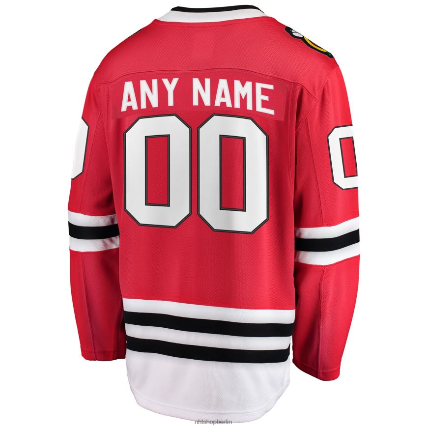 Jugend NHL Rotes Home-Breakaway-Trikot der Chicago Blackhawks mit Fanatics-Logo Kleidung BF680T755