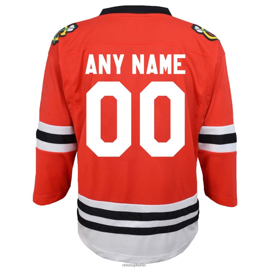 Jugend NHL Rotes Replika-Trikot der Chicago Blackhawks nach Maß Kleidung BF680T1537