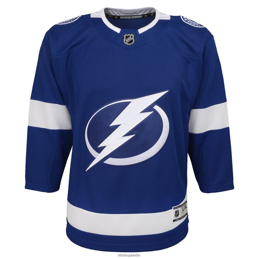 Jugend NHL Tampa Bay Lightning Blue Heim-Premier-Trikot Kleidung BF680T1503