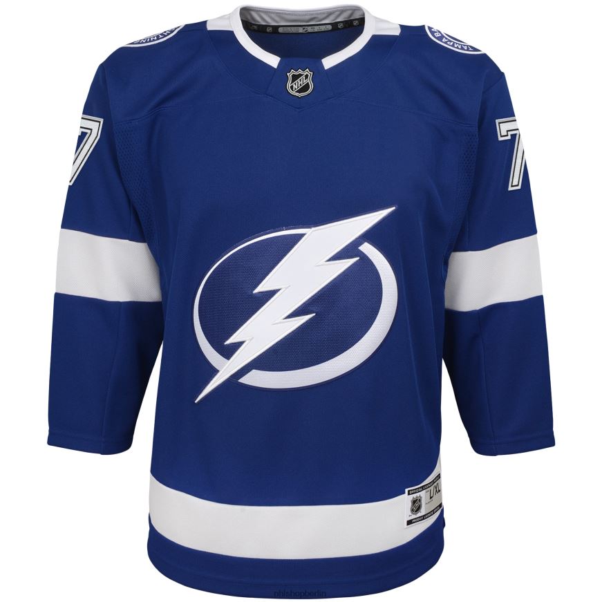 Jugend NHL Tampa Bay Lightning Victor Hedman blaues Home-Premier-Spieler-Trikot Kleidung BF680T575