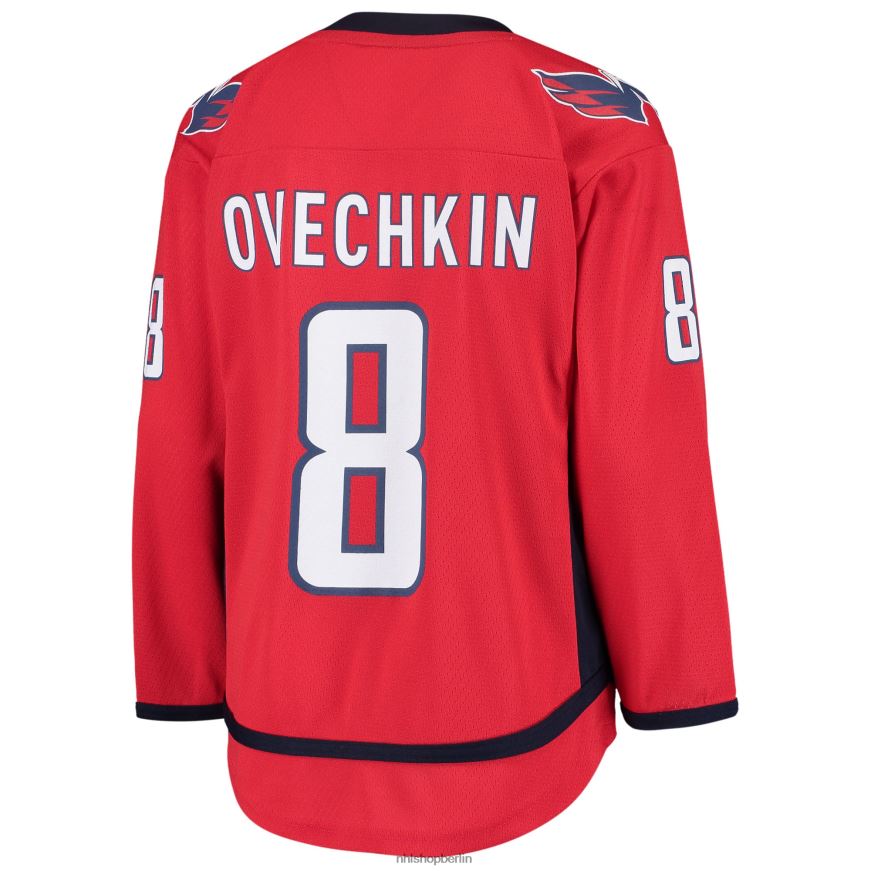Jugend NHL Washington Capitals Alexander Ovechkin rotes Heim-Replika-Spielertrikot Kleidung BF680T306