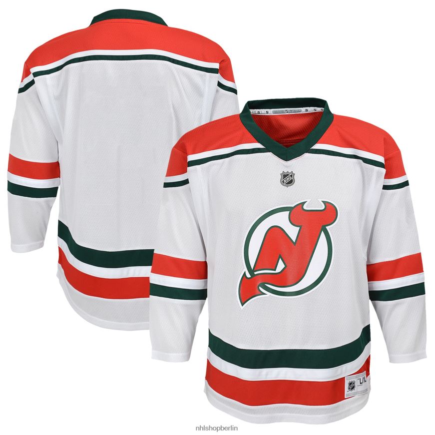 Jugend NHL Weißes Heritage-Replik-Trikot der New Jersey Devils 2022/23 Kleidung BF680T929