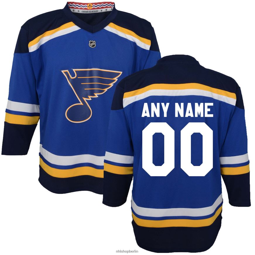 Kleinkind NHL st Louis Blues Navy Home Replika-Trikot nach Maß Kleidung BF680T1394