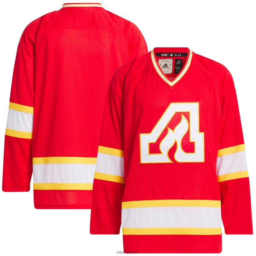 Männer NHL Atlanta Flames adidas Red Team Classic Trikot Kleidung BF680T514