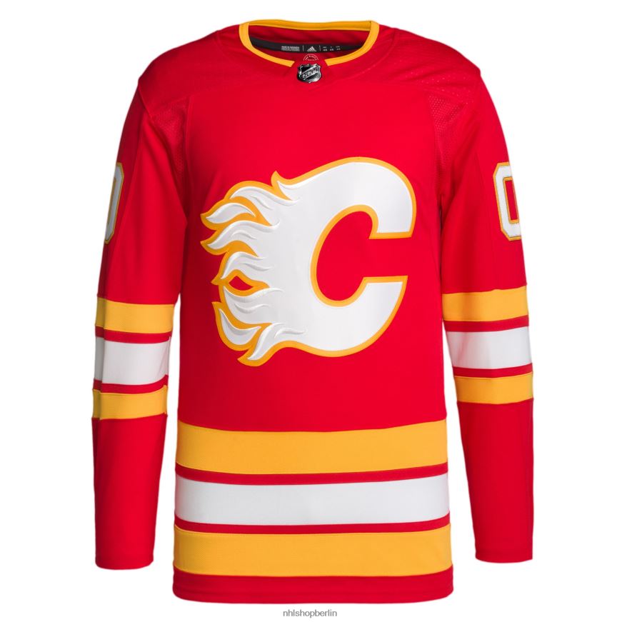Männer NHL Calgary Flames adidas rotes 2020/21 Home Primegreen Authentic Pro Custom Trikot Kleidung BF680T2152