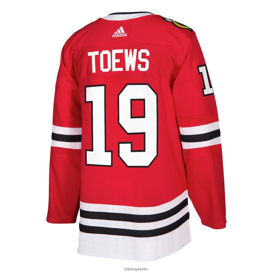 Männer NHL Chicago Blackhawks Jonathan Toews adidas rotes authentisches Spielertrikot Kleidung BF680T1482