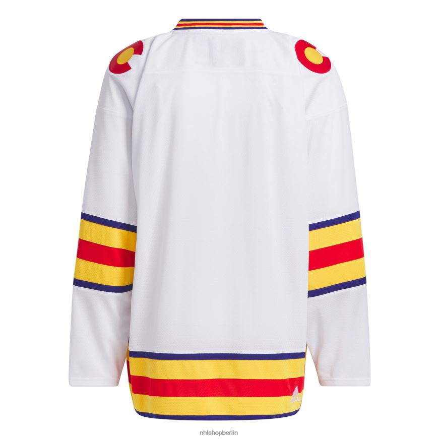 Männer NHL Co Rockies adidas weißes Team-Classic-Trikot Kleidung BF680T507