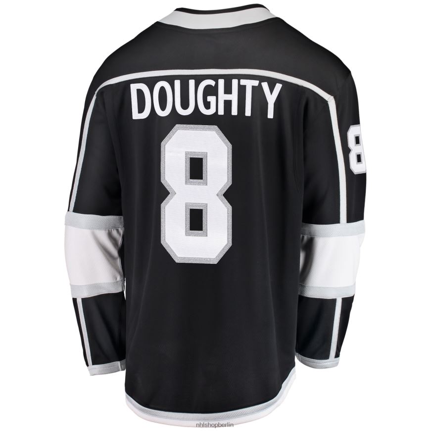 Männer NHL Die Los Angeles Kings zeichneten ein schwarzes Breakaway-Spielertrikot mit der Marke „Doughty Fanatics“ aus Kleidung BF680T2071
