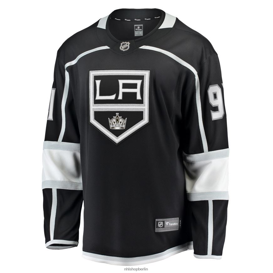 Männer NHL Los Angeles Kings Carl Grundstrom Fanatics-gebrandetes schwarzes Home-Breakaway-Spielertrikot Kleidung BF680T1942