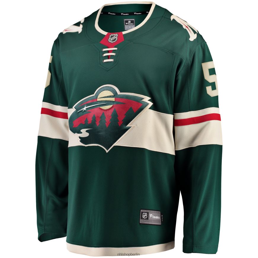 Männer NHL Minnesota Wild Jake Middleton Fanatics-gebrandetes grünes Home-Breakaway-Spielertrikot Kleidung BF680T902