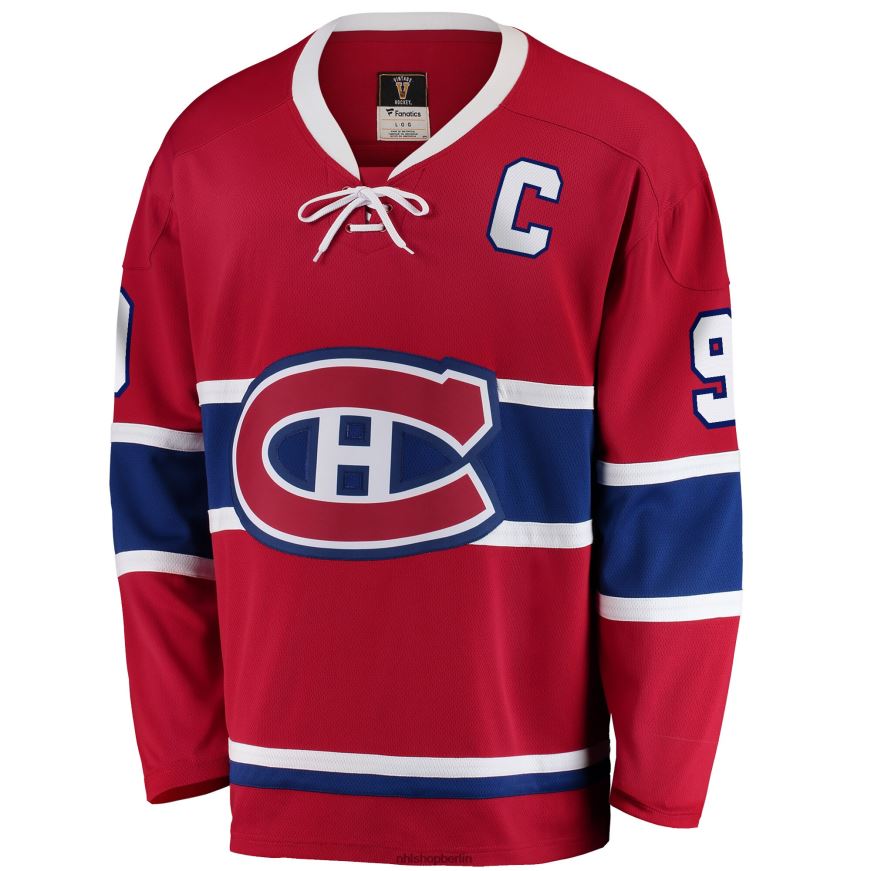 Männer NHL Montreal Canadiens Maurice Richard Fanatics gebrandetes rotes Premier Breakaway-Spielertrikot im Ruhestand Kleidung BF680T1518