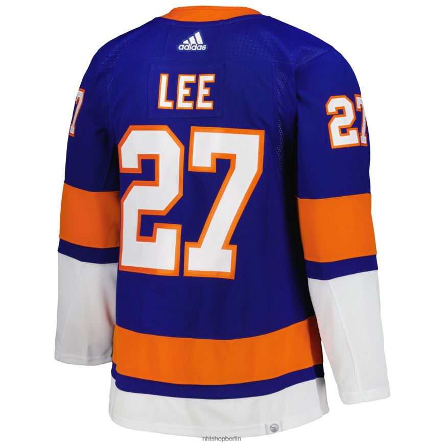 Männer NHL New York Islanders Anders Lee adidas Royal Captain Patch Primegreen Authentisches Profi-Heimspielertrikot Kleidung BF680T935