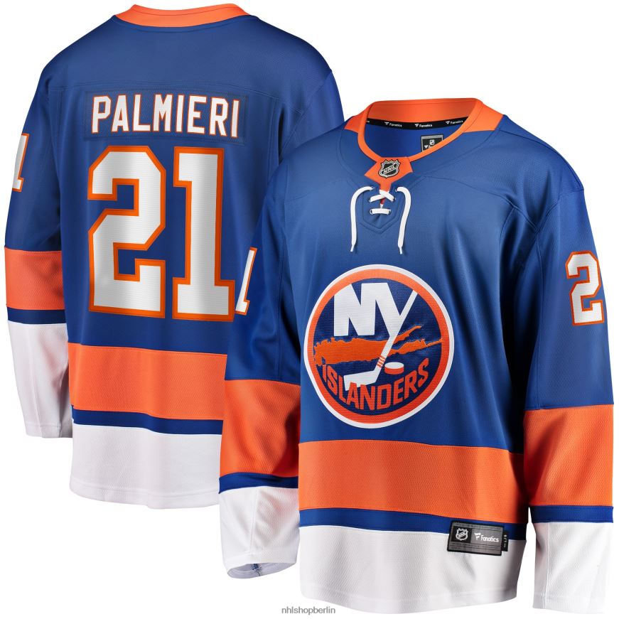 Männer NHL New York Islanders Kyle Palmieri Fanatics Branded Royal 2017/18 Heim-Breakaway-Replika-Trikot Kleidung BF680T1716