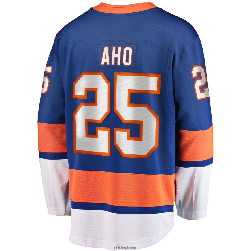 Männer NHL New York Islanders Sebastian Aho Fanatics Branding Royal Home Breakaway-Spielertrikot Kleidung BF680T1619