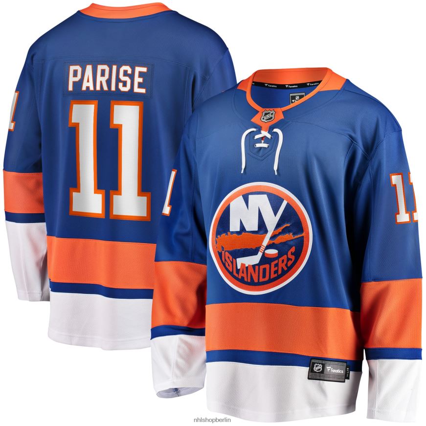 Männer NHL New York Islanders Zach Parise Fanatics Branding Royal Home Breakaway-Spielertrikot Kleidung BF680T1442