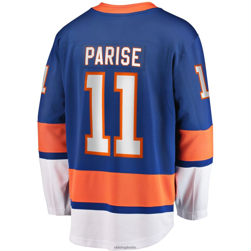 Männer NHL New York Islanders Zach Parise Fanatics Branding Royal Home Breakaway-Spielertrikot Kleidung BF680T1442