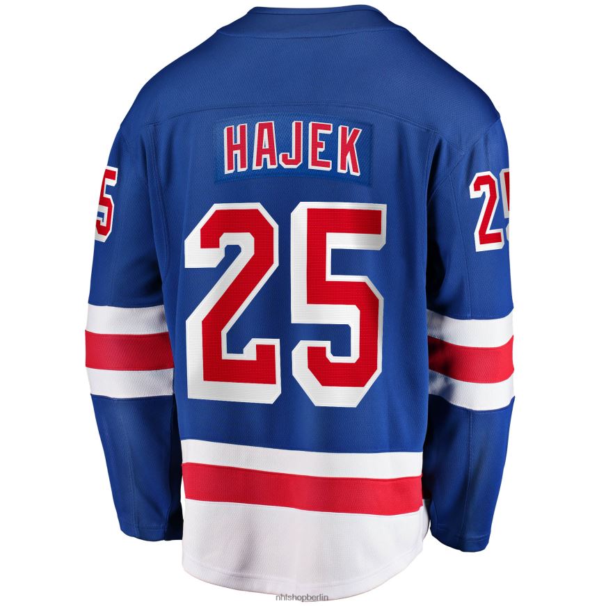 Männer NHL New York Rangers Libor Hajek Fanatics Branded Blue 2017/18 Heim-Breakaway-Replika-Trikot Kleidung BF680T2313